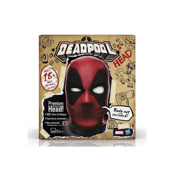 Marvel Legends Deadpool’s Head Premium Interactive Talking Electronic-E6981EW0