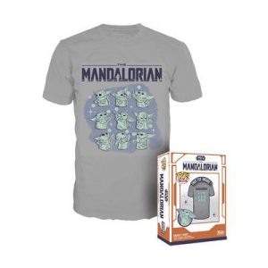 Funko POP! Boxed Tee: Mandalorian- Grogu On Ship - L-FK75186