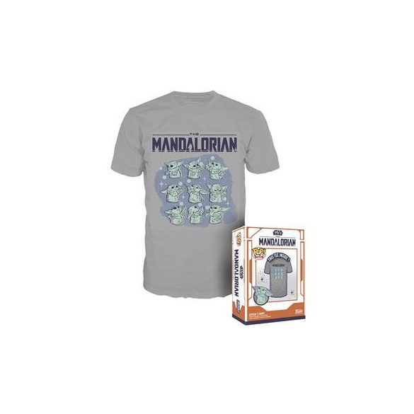 Funko POP! Boxed Tee: Mandalorian- Grogu On Ship - L-FK75186