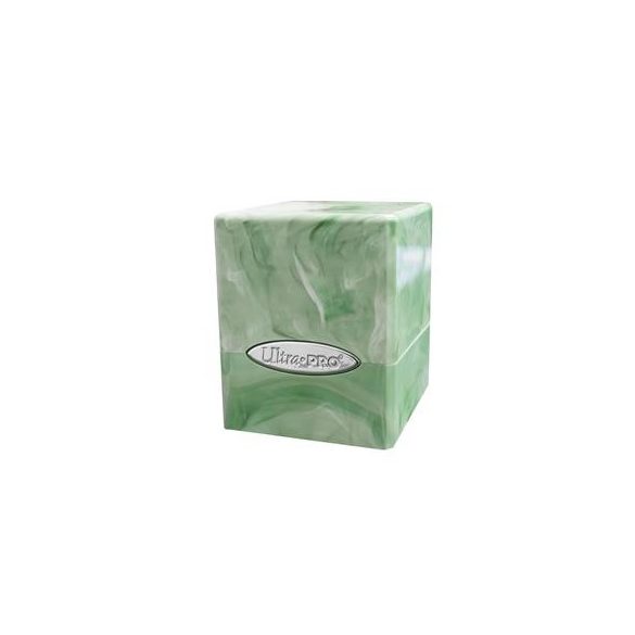 UP - Marble Satin Cube - Lime Green / White-16352