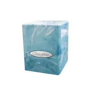 UP - Marble Satin Cube - Light Blue / White-16354