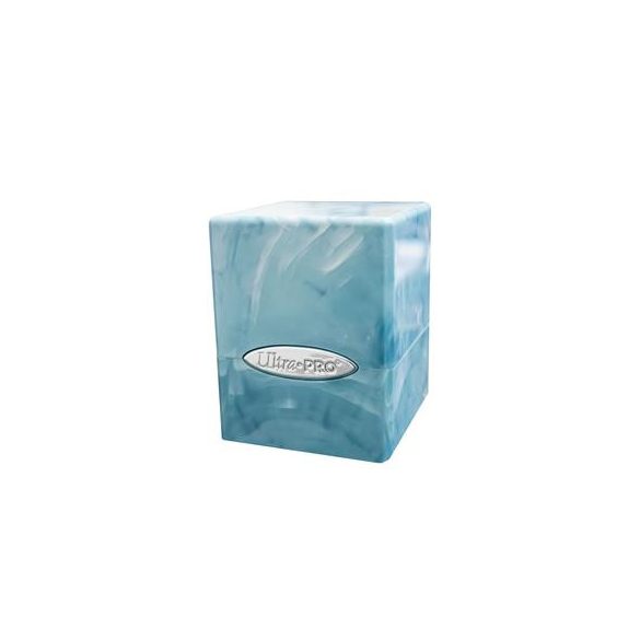 UP - Marble Satin Cube - Light Blue / White-16354