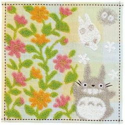 Mini Towel Totoro Flower garden 25x25 cm - My Neighbor Totoro-MARU-50169