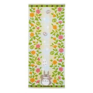 Towel Totoro Flower garden 34x80 cm - My Neighbor Totoro-MARU-50171