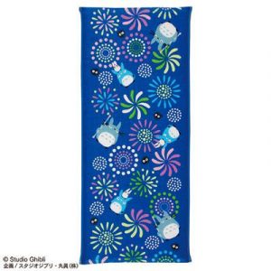 Imabari Towel Totoro Fireworks 34x80 cm - My Neighbor Totoro-MARU-53316