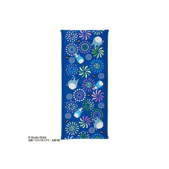 Imabari Towel Totoro Fireworks 34x80 cm - My Neighbor Totoro-MARU-53316