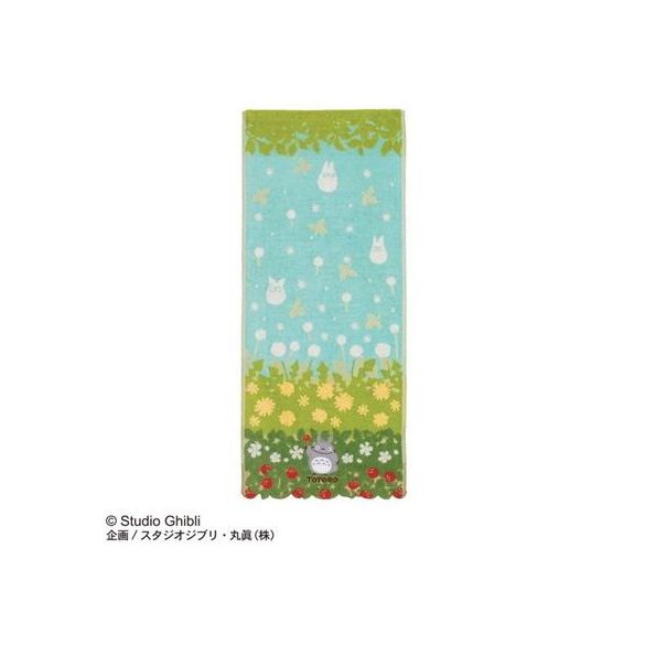 Towel Totoro Flowers & Stawberries 34x80 cm - My Neighbor Totoro-MARU-54638