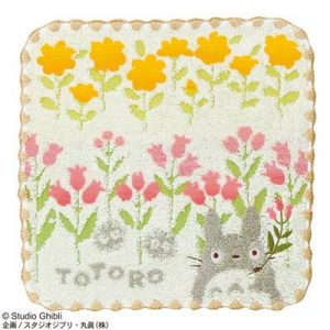 Mini Towel Totoro Wild flowers 25x25 cm - My Neighbor Totoro-MARU-70321