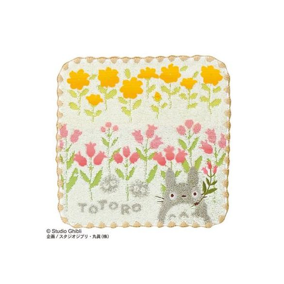 Mini Towel Totoro Wild flowers 25x25 cm - My Neighbor Totoro-MARU-70321