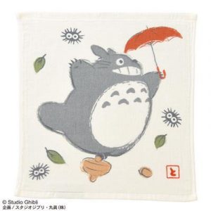 Imabari Mini Towel Big Totoro Umbrella 34X36 cm - My Neighbor Totoro-MARU-70344