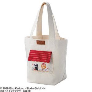 Tote bag Jiji in the flowers - Kiki's Delivery Service-MARU-78868