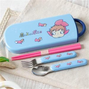 Set Chopsticks Spoon Fork Ponyo in the ocean - Ponyo on the Cliff-SKATER-64941