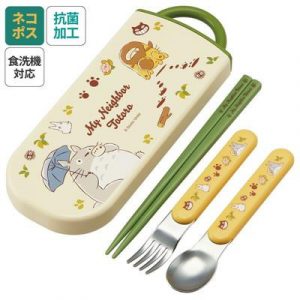 Set Chopsticks Spoon Fork Totoro & Catbus - My Neighbor Totoro-SKATER-64950