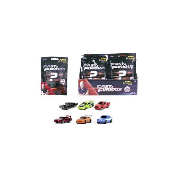 Fast & Furious Blind Pack Nano Cars Display (24)-253201008