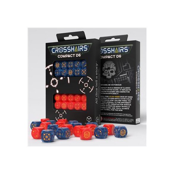 Crosshairs Compact D6: Cobalt&Red-STCA01