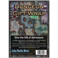 Dungeon gift wrap (pack of 6 sheets with tags) - EN-LBM-052