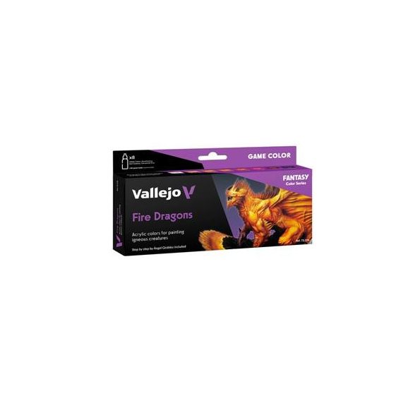 Vallejo - Game Color Fire Dragons 8 colors set 18 ml-72196