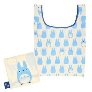 Ghibli Eco bag Middle Totoro Silhouette 40x20 cm - My Neighbour Totoro-MARU-73585