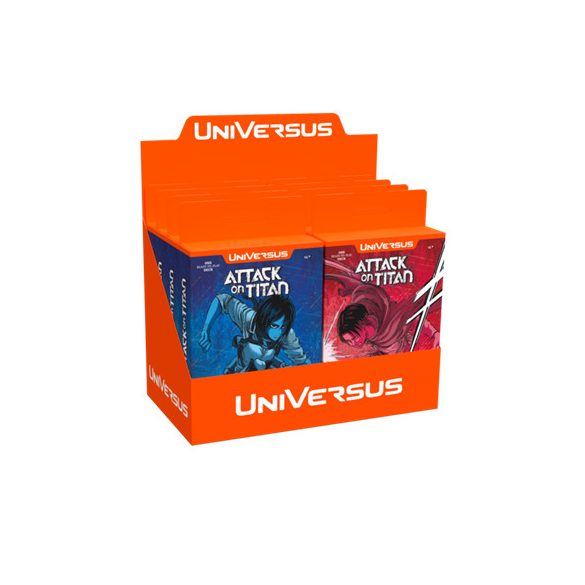 Universus CCG: Attack on Titan "Battle for Humanity" Clash Deck Display (8 Decks) - EN-UVSAOT01-CDD