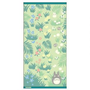 Large Bath Towel Totoro & Butterfly 60x120 cm - My Neighbor Totoro-MARU-92211