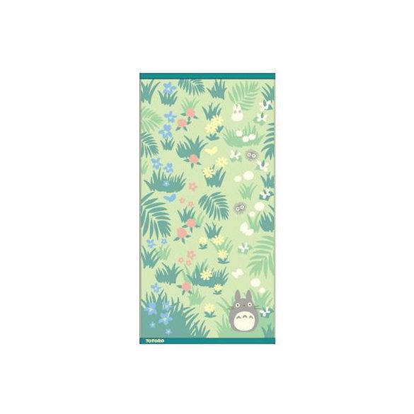 Large Bath Towel Totoro & Butterfly 60x120 cm - My Neighbor Totoro-MARU-92211