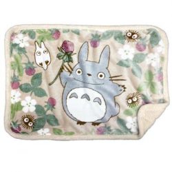 Fluffy plaid Totoro Raspberry 70x100 cm - My Neighbor Totoro-MARU-92958