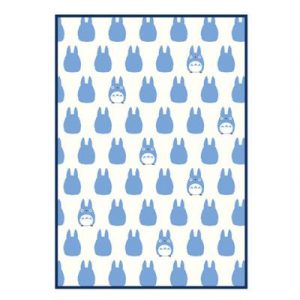 Long blanket Middle Totoro silhouette 200x140 cm - My Neighbor Totoro-MARU-92970