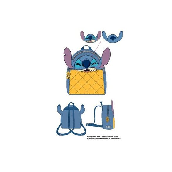 Lilo & Stitch - Pineapple Stitch - Novelty Mini Back Pack-MP000336DNY