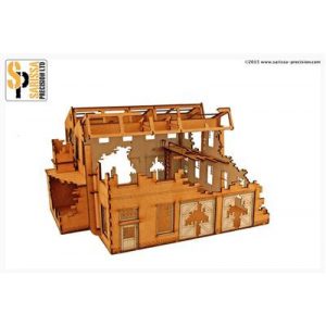 Sarissa Hobby & Terrain - Large Factory - Destroyed-I004