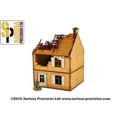 Sarissa Hobby & Terrain - Small House - Destroyed-N010