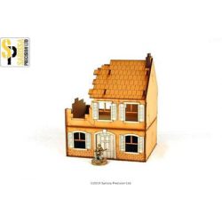 Sarissa Hobby & Terrain - Farm House - Destroyed-N012