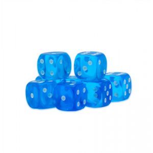 Warlord Games Dice - Sapphire D6 Dice - 15mm (8)-WG-D6-42