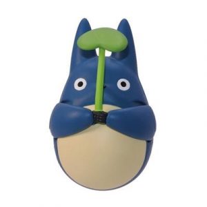 Round Bottomed Figurine Middle Totoro with leaf - My Neighbor Totoro-ENSKY-49662