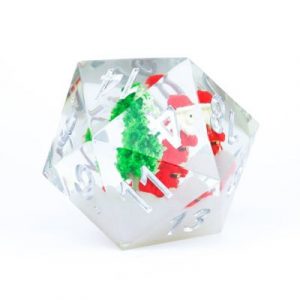 Sirius Dice - Large D20 - Santa Scenic-SDZ0012-06