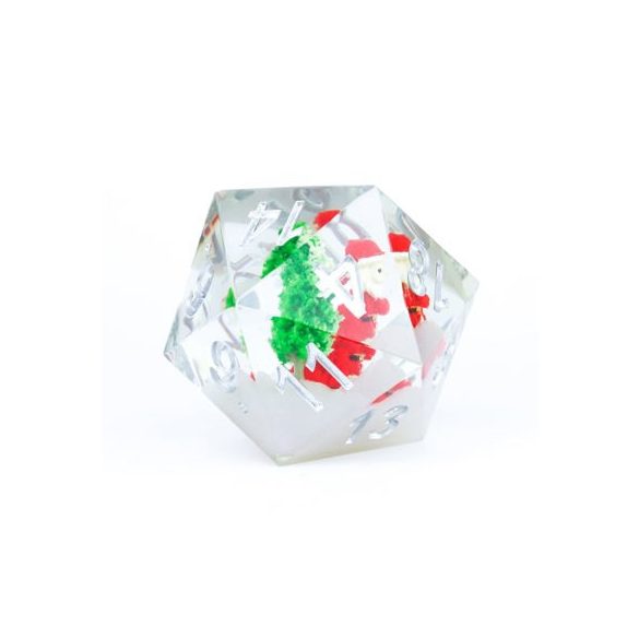 Sirius Dice - Large D20 - Santa Scenic-SDZ0012-06