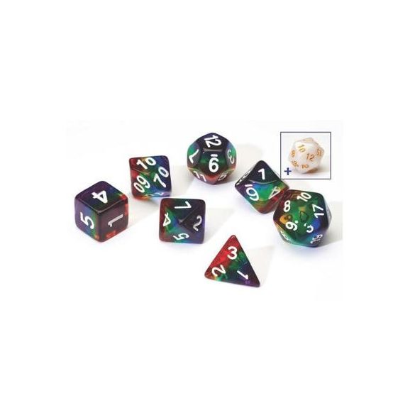 Sirius Dice - Rainbow Transparent Layered Resin-SDZ0001-10