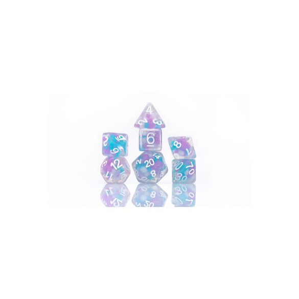 Sirius Dice - Dice Set - Cotton Candy Glowworm-SDZ0006-04