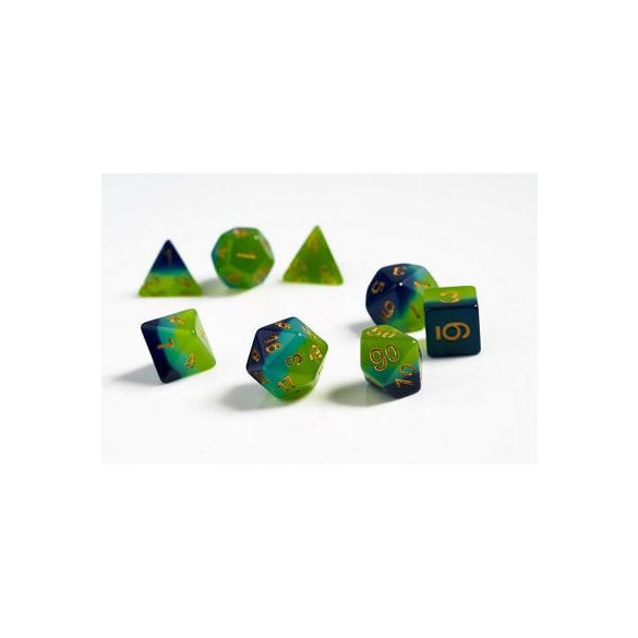 Sirius Dice - Dice Set - Green + Blue Translucent-SDZ0002-05