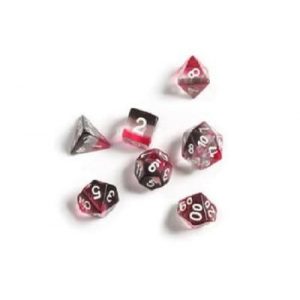 Sirius Dice - Dice Set - Pink, Clear, Black Resin-SDZ0002-01