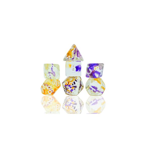 Sirius Dice - Dice Set - Violet Swirl-SDZ0009-04