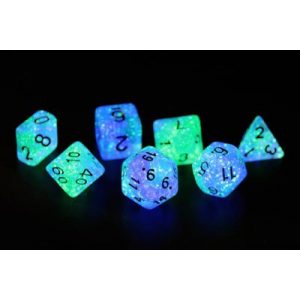 Sirius Dice - Dice Set - Peacock Glowworm-SDZ0006-03