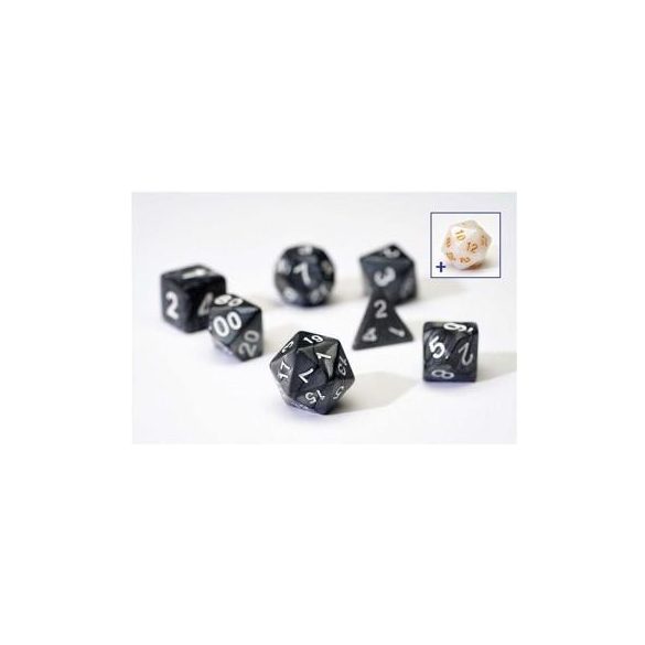 Sirius Dice - Pearl Charcoal Grey Acryli-SDZ0001-01