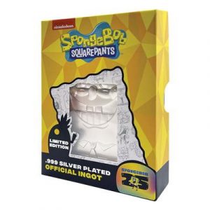 SpongeBob SquarePants 25th Anniversary .999 Silver Plated Ingot-V-SB17