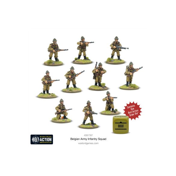 Bolt Action - Belgian Army Infantry Squad - EN-403017307NEW