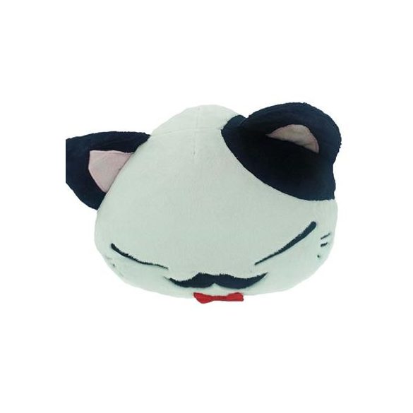 Nemu Neko - Neko mit Schnurrbart & Fliege - weiß/schwarz - klein - 20cm Plüsch-PLS380