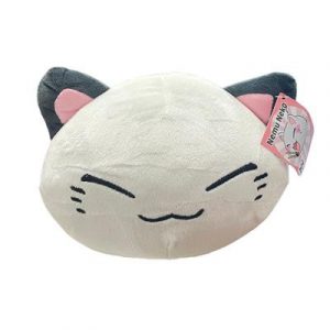 Nemu Neko - weiß - grauen Ohren - 20cm Plüsch-PLS844