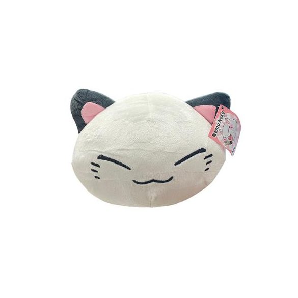 Nemu Neko - weiß - grauen Ohren - 20cm Plüsch-PLS844