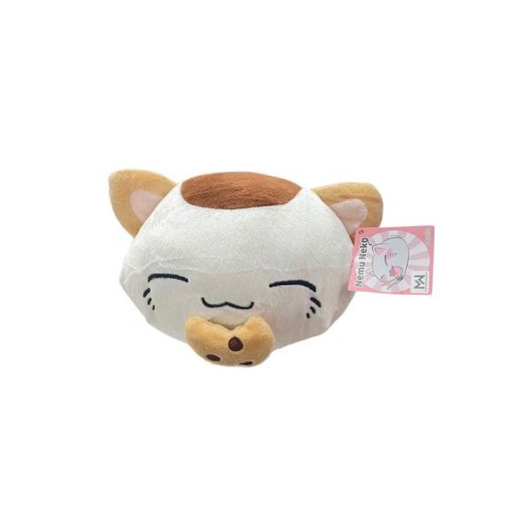 Nemu Neko - weiß mit braunen Punkt - mit Keks - 20cm Plüsch-PLS841