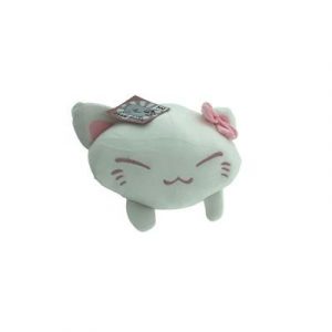 Nemu Neko - weiße Neko mit rosa Schleife in den Ohren - 35cm Plüsch-PLS679