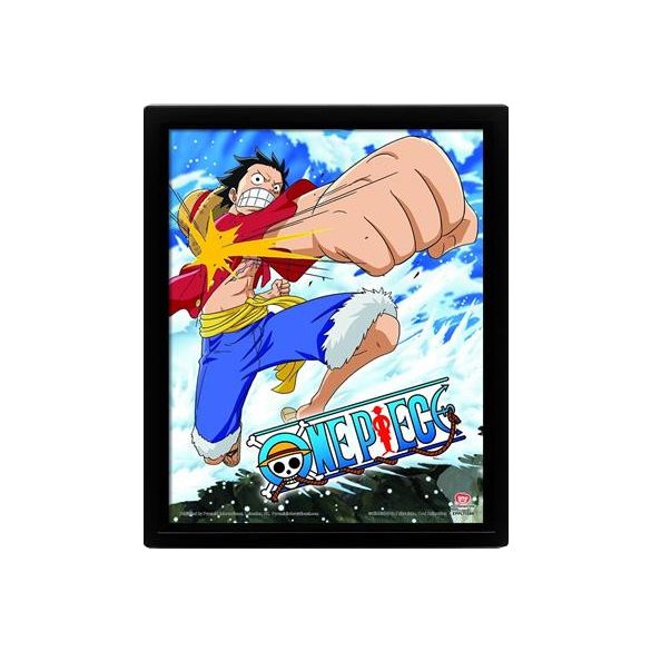 One Piece - Gum Gum Pistol - 26x20 3D Rahmenbild-ART966